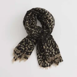 Cashmere Airy Scarf Cheetah