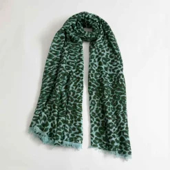 Cashmere Airy Scarf Cheetah