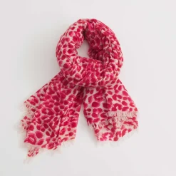 Cashmere Airy Scarf Cheetah