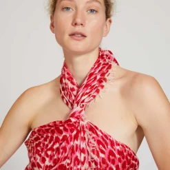 Cashmere Airy Scarf Cheetah
