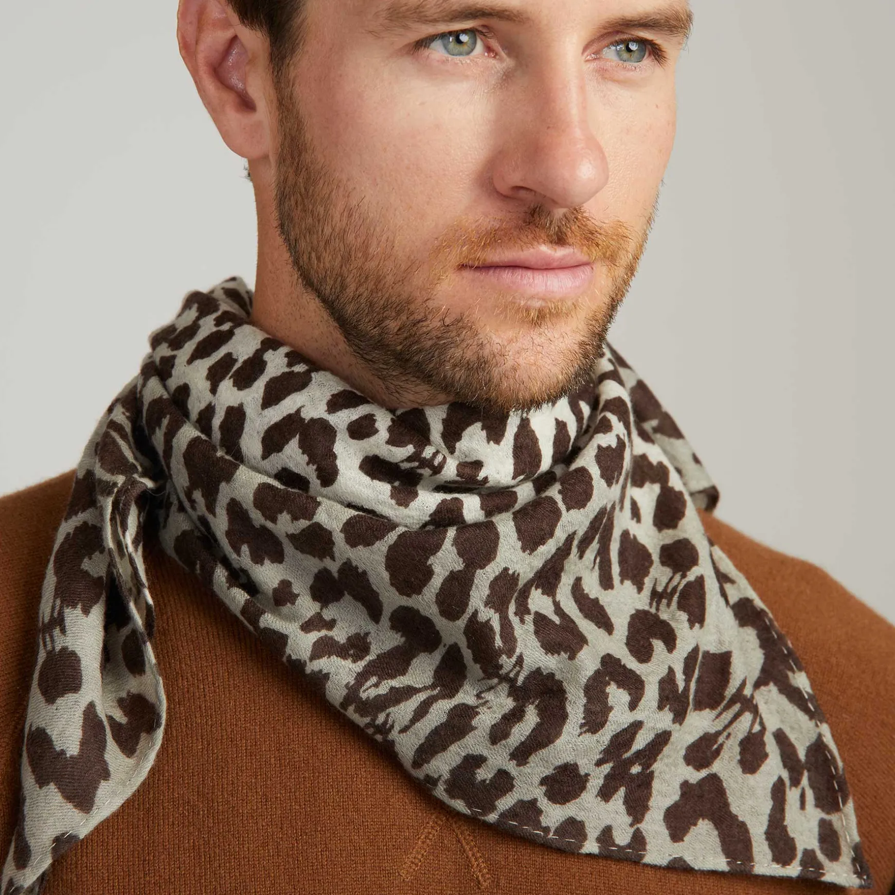 Cashmere Midi 70 Dip Dye Cheetah