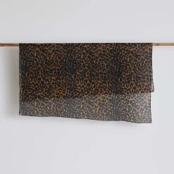 Cashmere Super Airy Scarf Cheetah