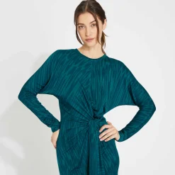 Dress Accompany Long Cheetah Silk Jersey