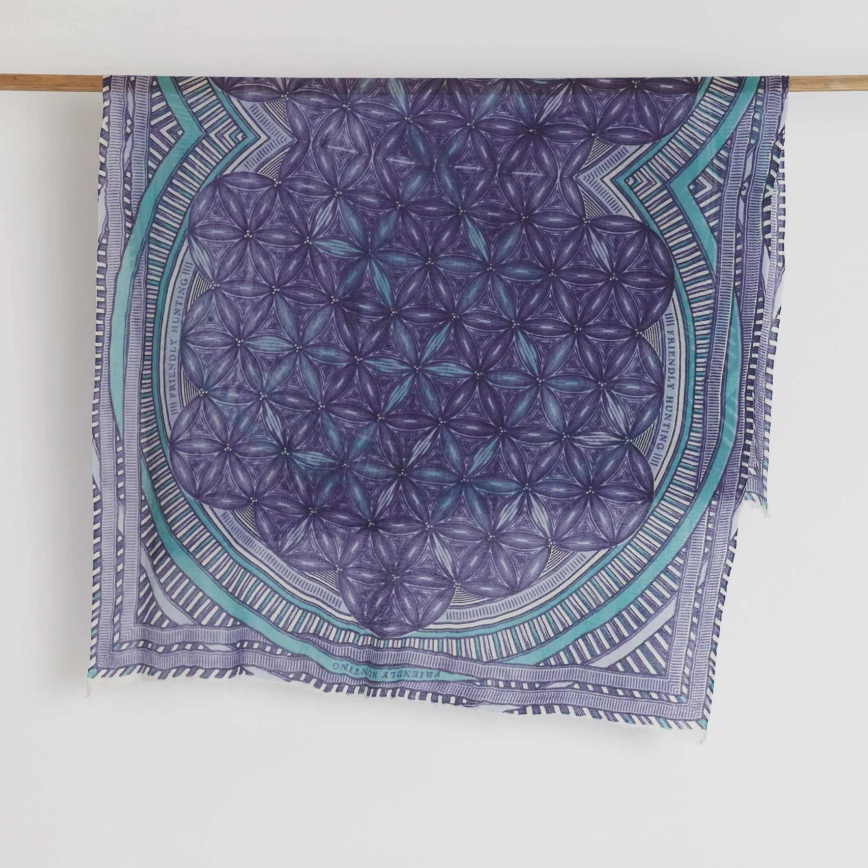 Felted Stole Flower of Life