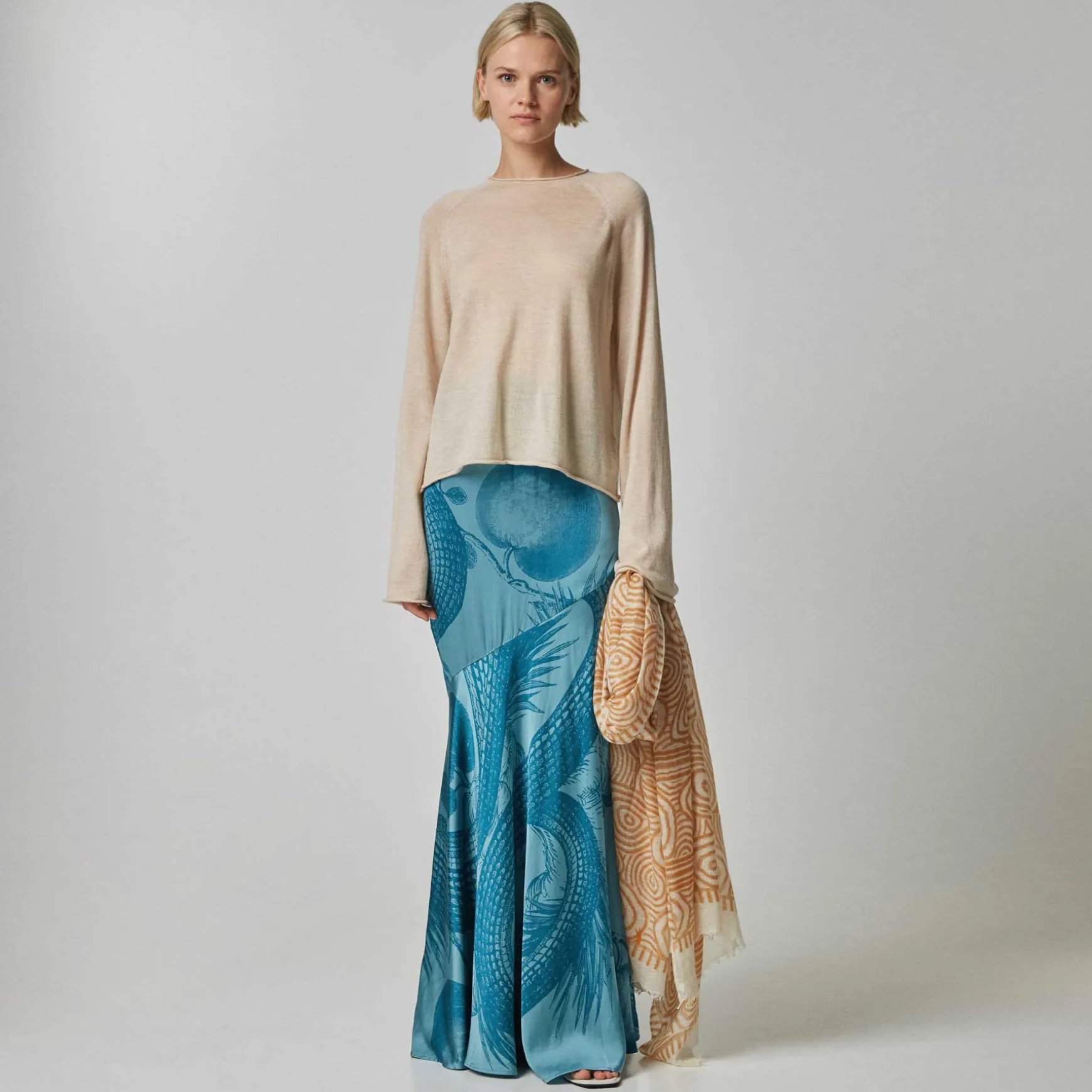 Felted Stole Liquorize Snake