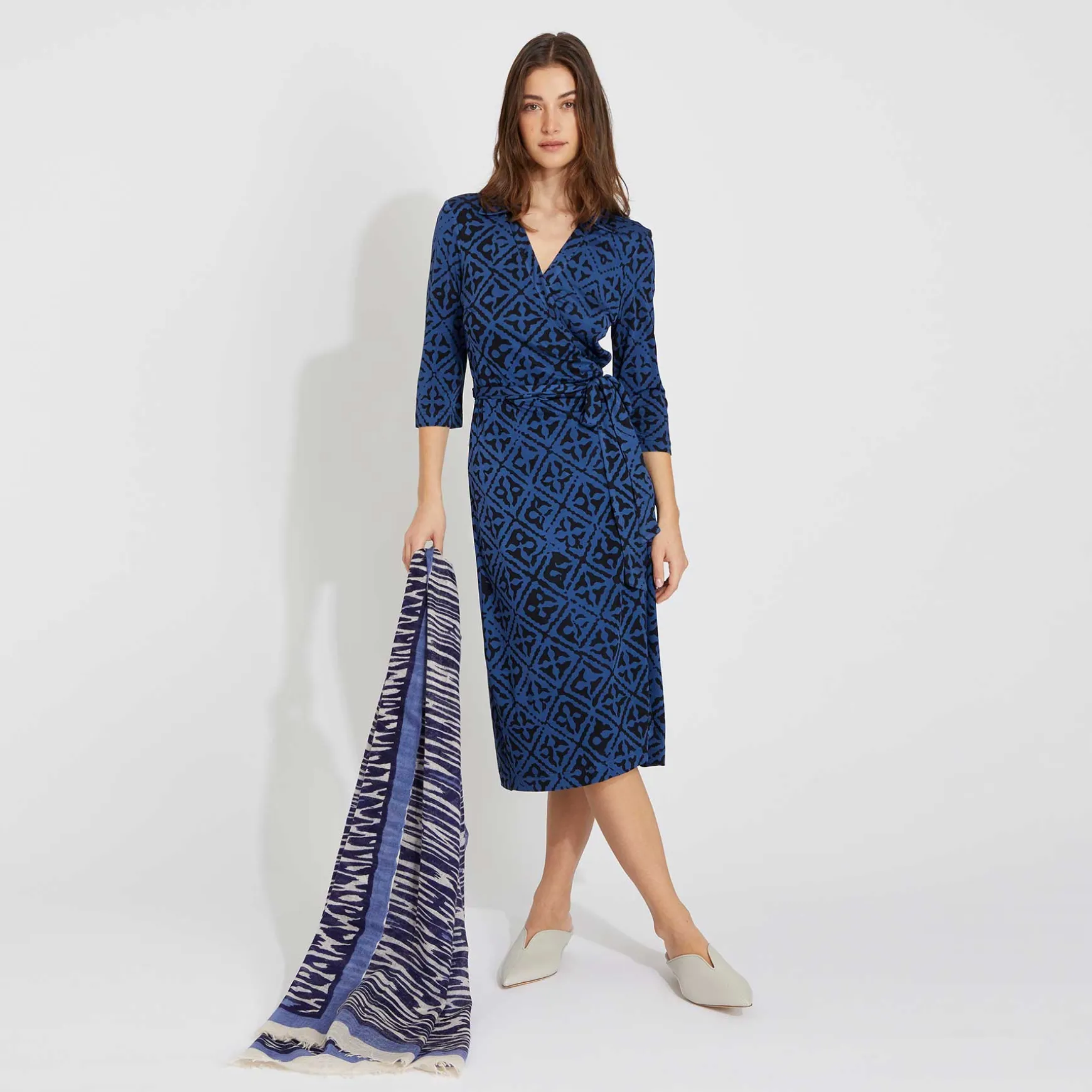 Felted Stole Long Cheetah