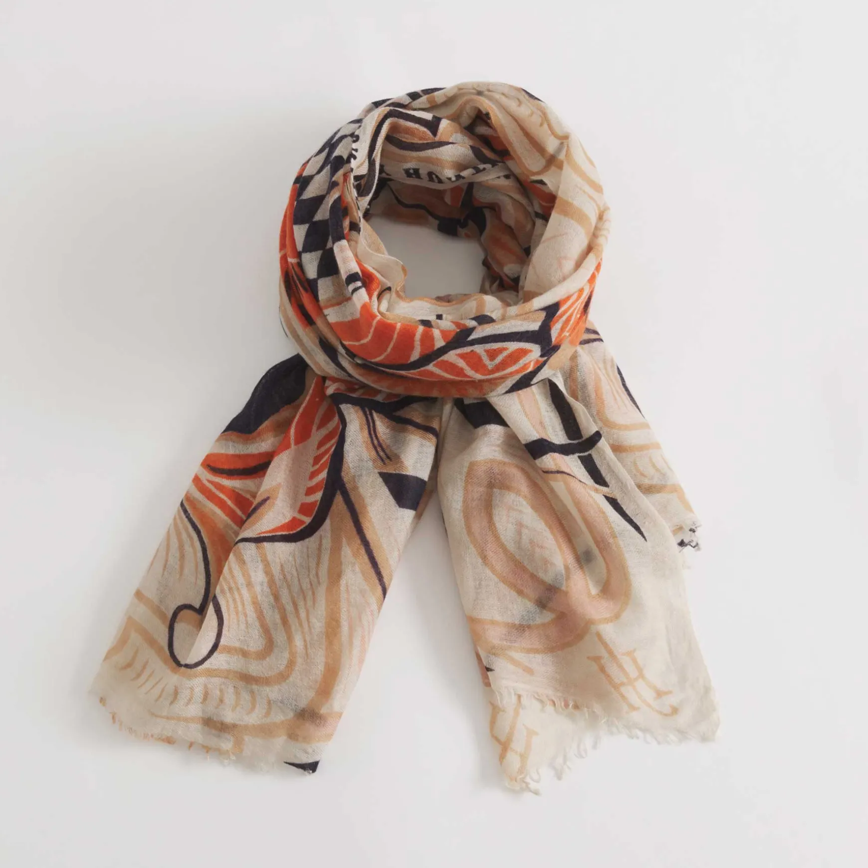 Felted Stole Monarch Butterfly