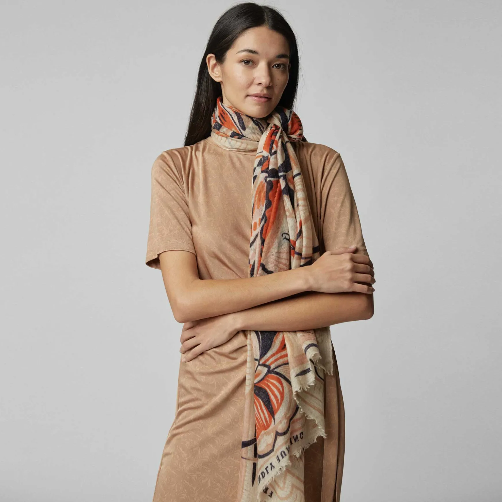 Felted Stole Monarch Butterfly