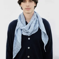 Kite Scarf Silk Cashmere Escargot