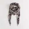 Kite Scarf Silk Cashmere Camo Paisley