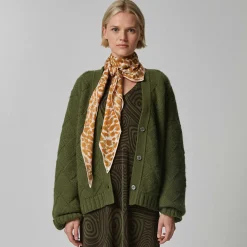 Kite Scarf Silk Cashmere Cheetah