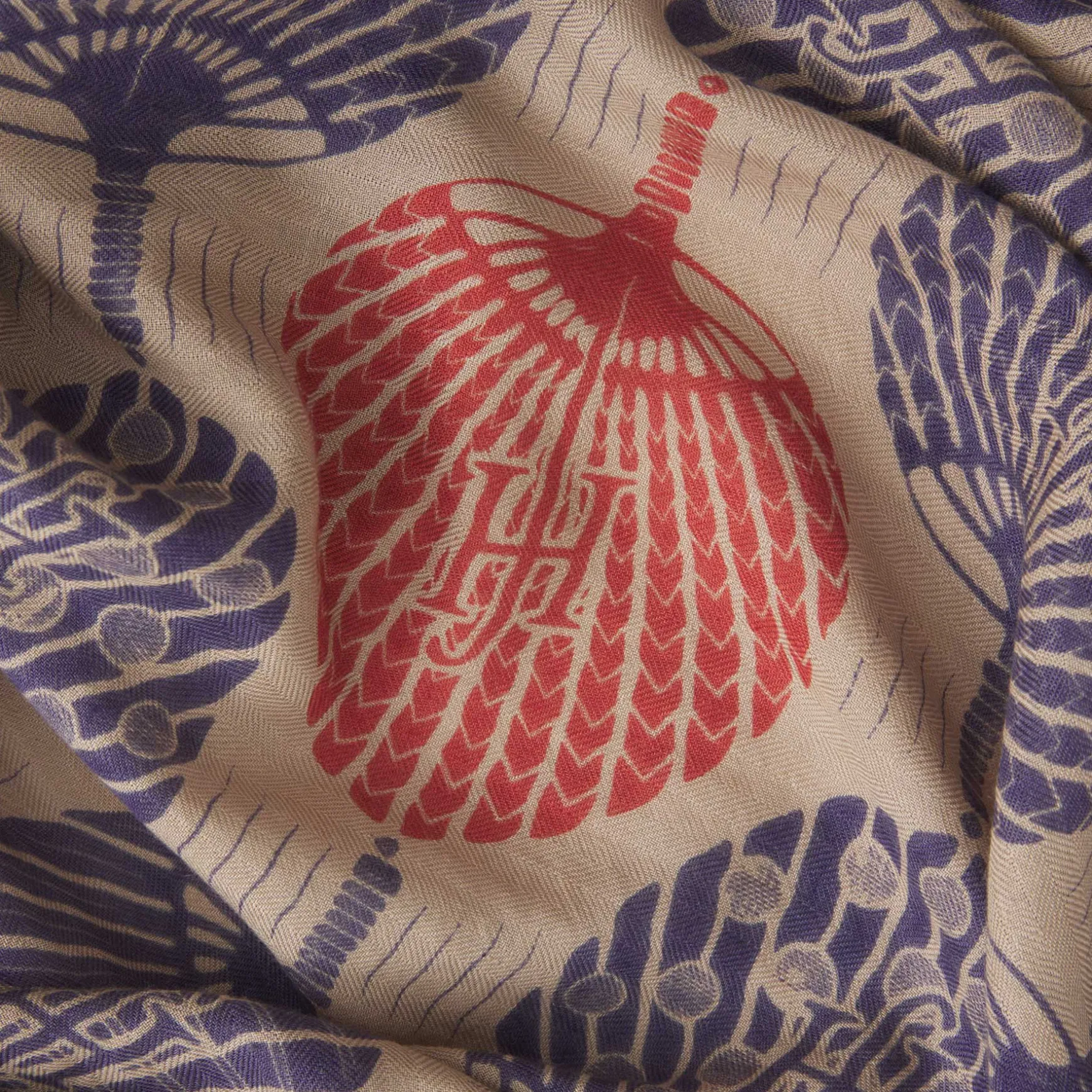 Kite Scarf Silk Cashmere Fan Affairs