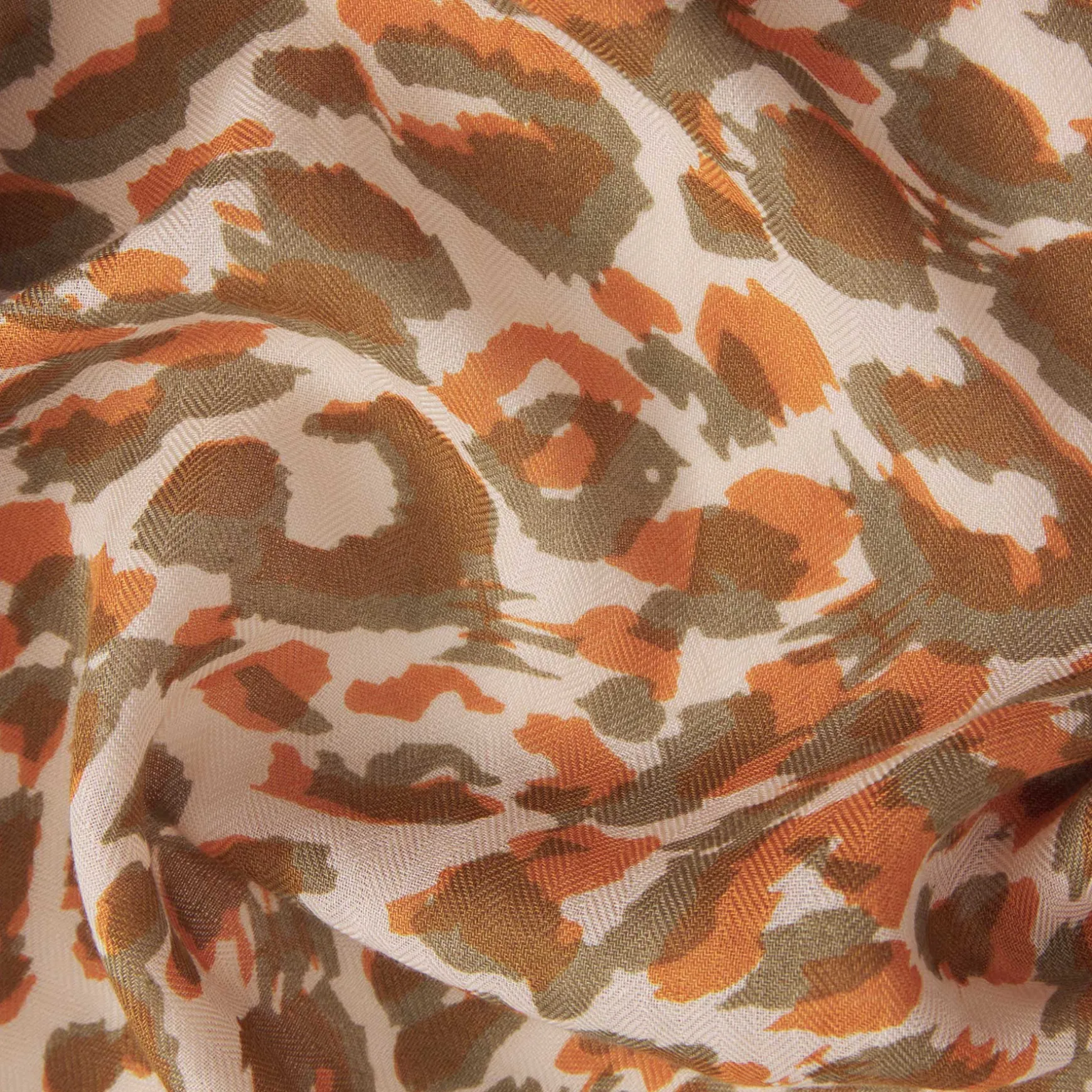 Kite Scarf Silk Cashmere Cheetah