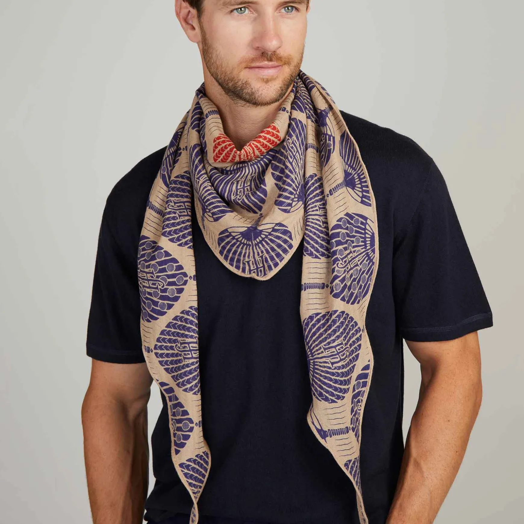 Kite Scarf Silk Cashmere Fan Affairs