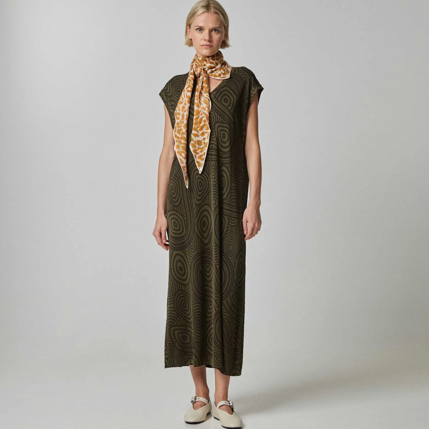 Kite Scarf Silk Cashmere Cheetah