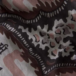 Kite Scarf Silk Cashmere Camo Paisley