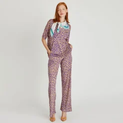 Pants Amal Cheetah Silk Jersey