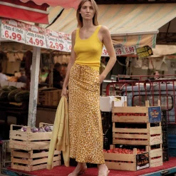 Skirt Spread Cheetah Silk Jersey