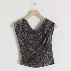 Top Lucky Escargot Silk Jersey