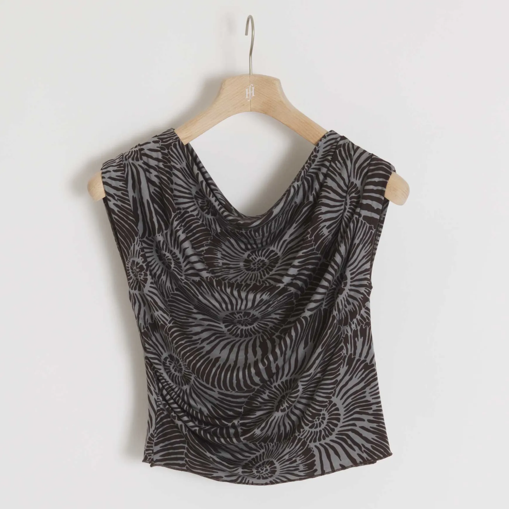 Top Lucky Escargot Silk Jersey