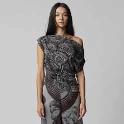 Top Lucky Escargot Silk Jersey