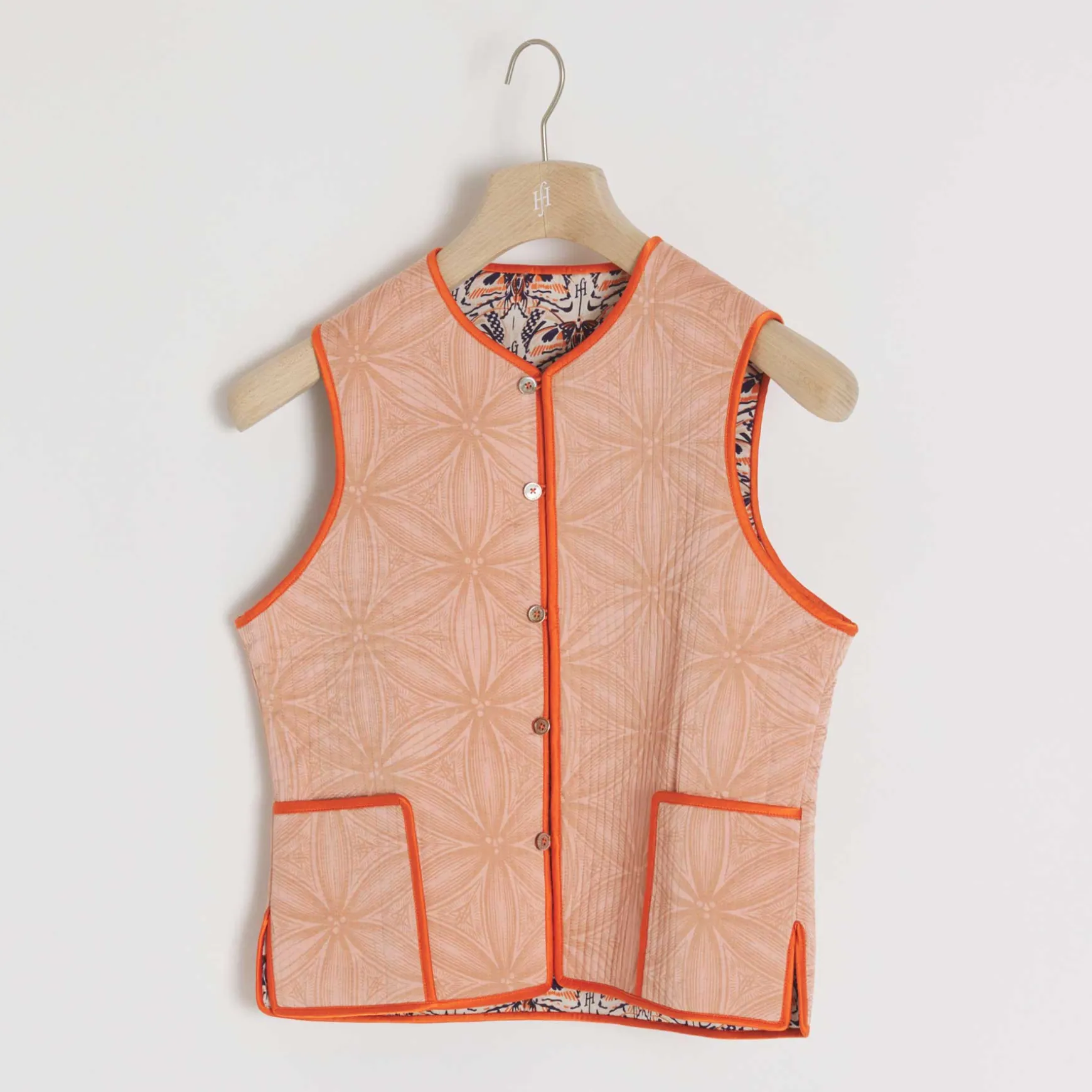 Vest Reversible Flower of Life / Monarch Butterfly