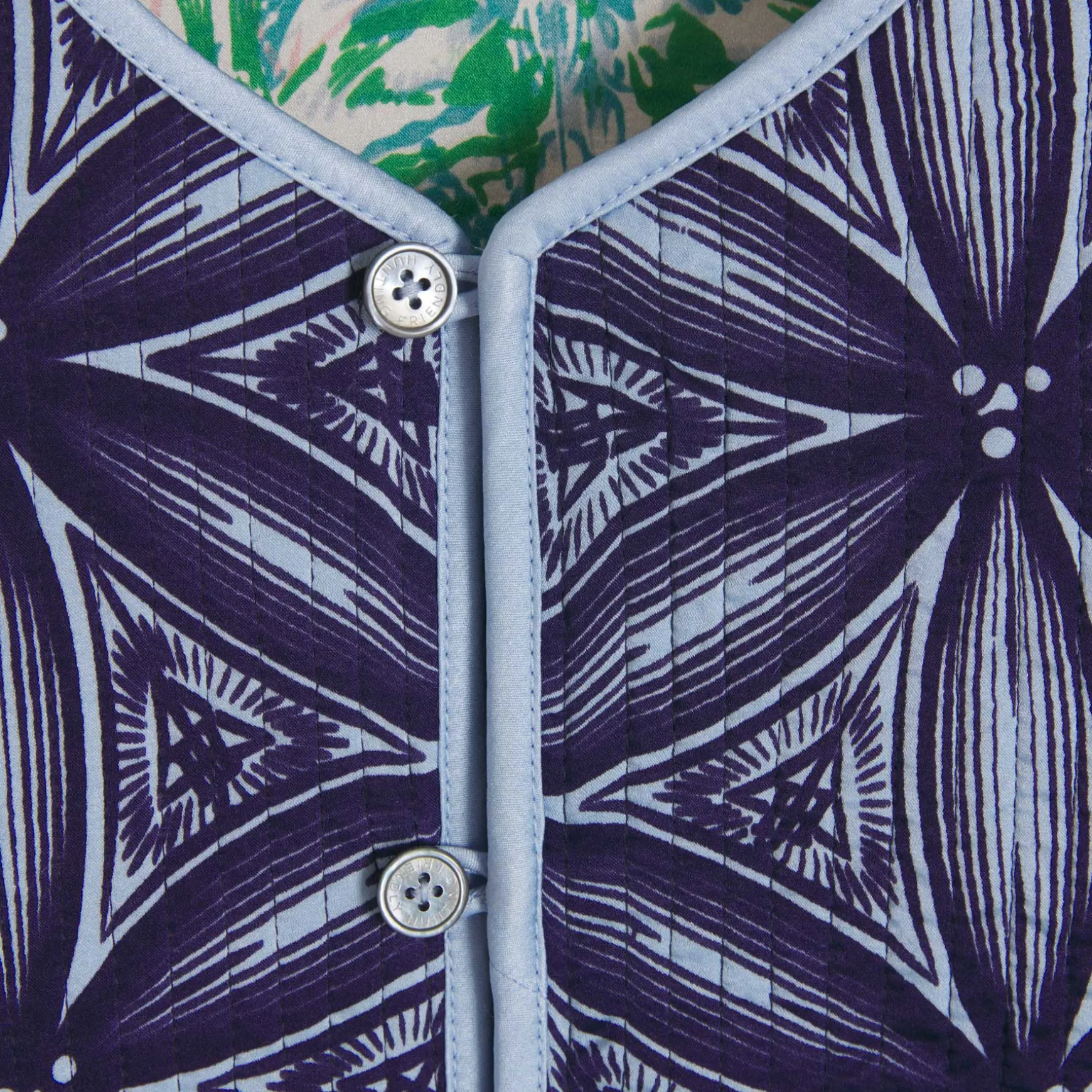 Vest Reversible Flower of Life / Monarch Butterfly