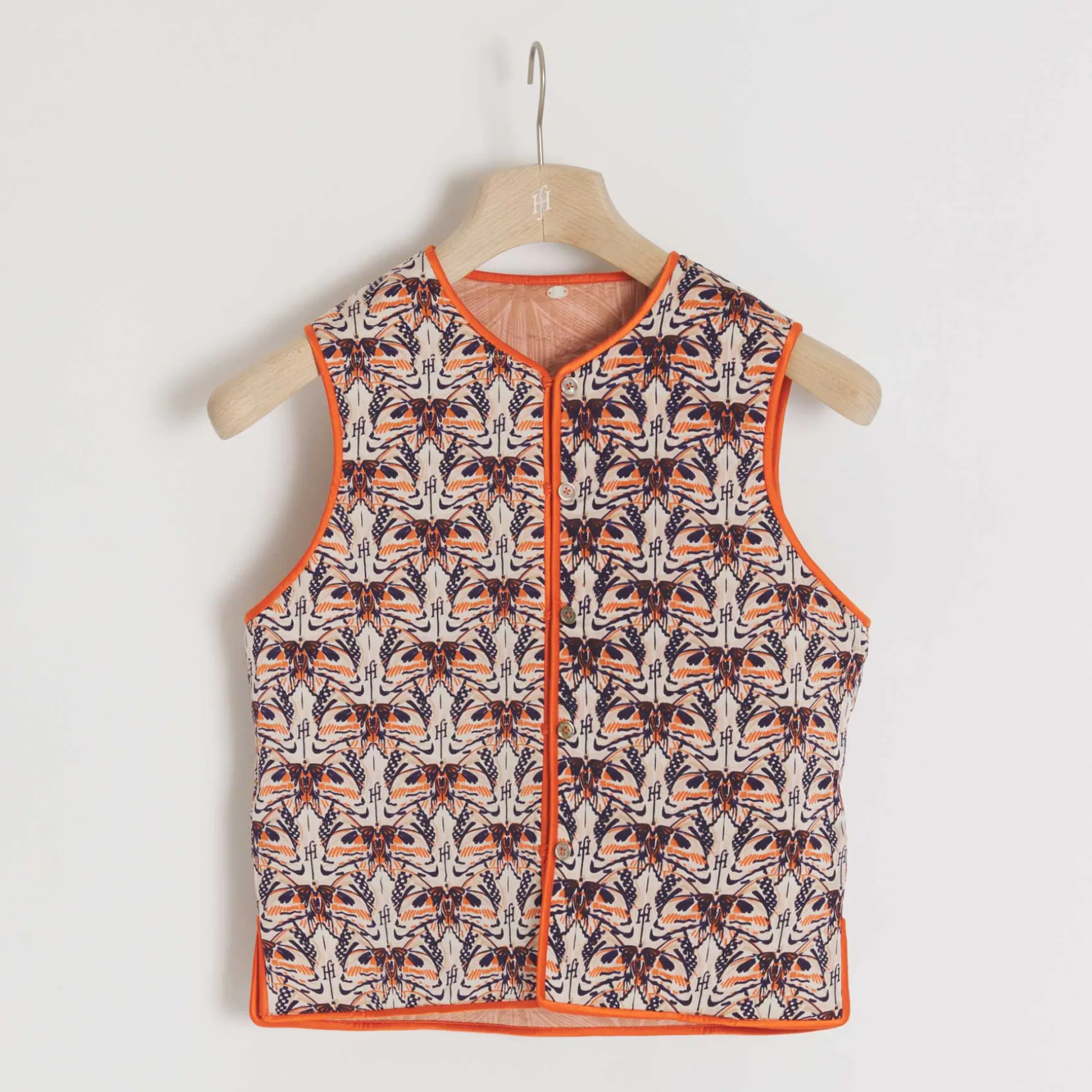 Vest Reversible Flower of Life / Monarch Butterfly