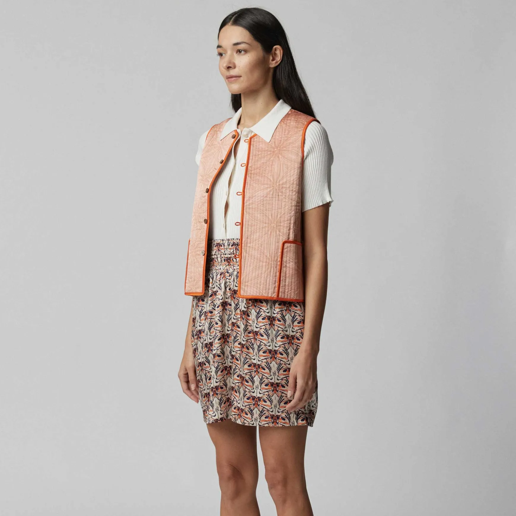 Vest Reversible Flower of Life / Monarch Butterfly