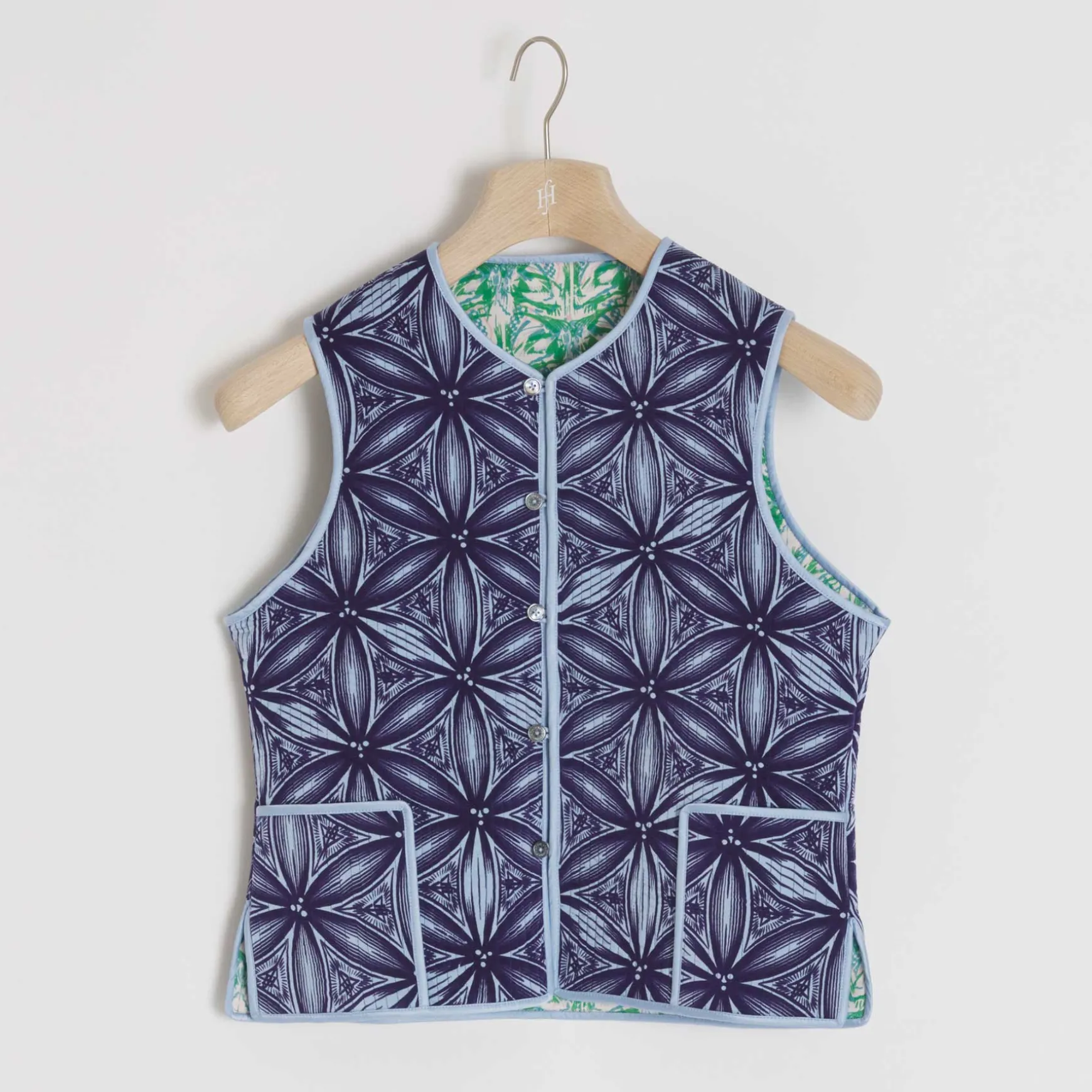 Vest Reversible Flower of Life / Monarch Butterfly